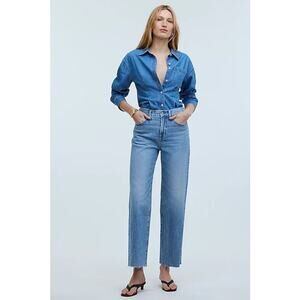 Madewell The Petite Perfect Vintage Wide-Leg Crop Jean in Altoona Wash 26P